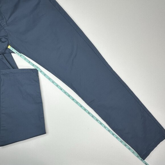 H&M L.O.G.G. Men's Blue Slim-Fit Chino Business Career Pant W38-40/L33.25 - Picture 8 of 11